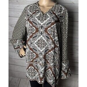 Belle Boho Kim Gravel Blouse